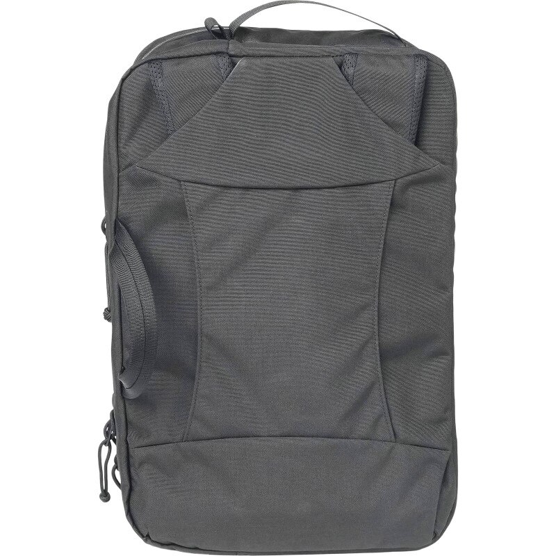 3 Way 18 Expandable Briefcase - Black (Shoulder Pads Stuffed In)
