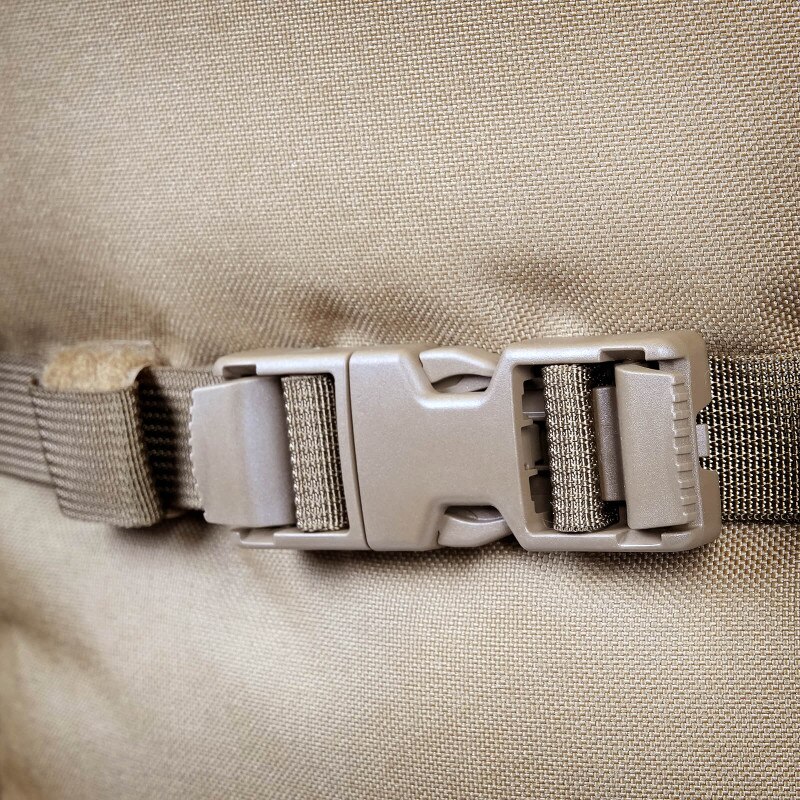 All In Deployment Bag - Coyote (Detail, YKK Buckle)