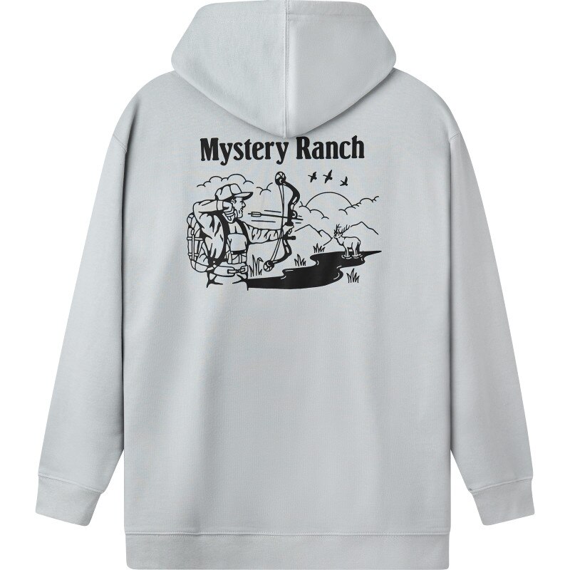 Archer Elk Hoodie - Heather Grey (Back)