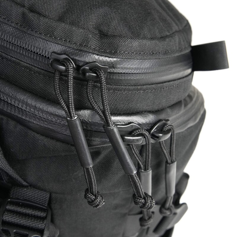 Carryology Dragon 2.0 - Black (Detail, Zip Trash)