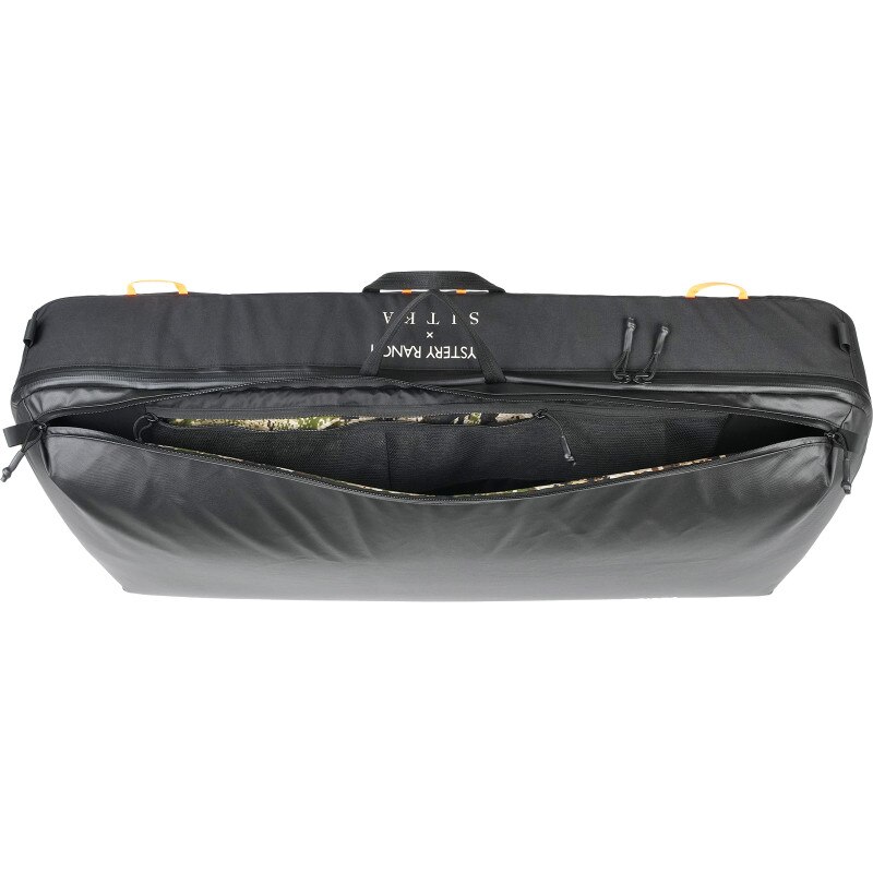 Ryder Bow Case - Black (Front Pocket, Top Down)